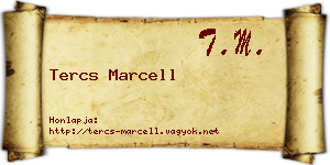 Tercs Marcell névjegykártya