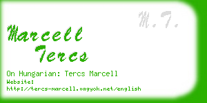 marcell tercs business card